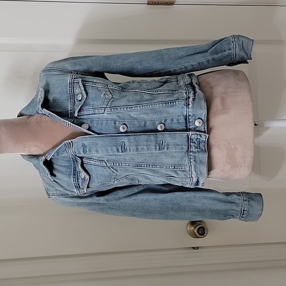 GAP, Size XS Blue Denim Trucker Jacket, Used Condition - Picture 1 of 11
